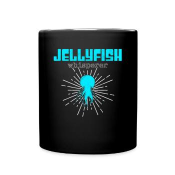 Chuchoteur de méduse - Mug uni - noir - Devant