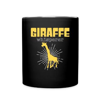 Giraffe Whisperer - Full Colour Mug - black - Front