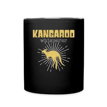 Chuchoteur kangourou - Mug uni - noir - Devant