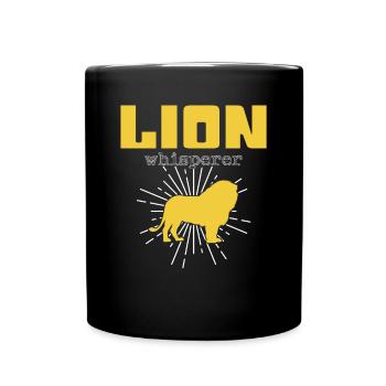 Chuchoteur de lion - Mug uni - noir - Devant
