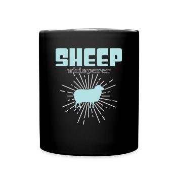 Chuchoteur de mouton - Mug uni - noir - Devant