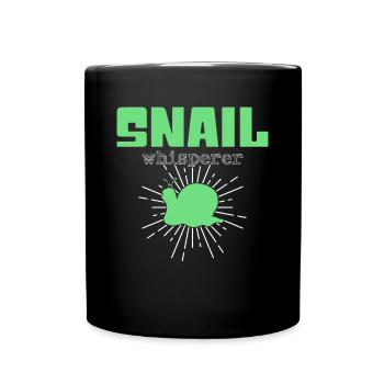 Chuchoteur d’escargot - Mug uni - noir - Devant