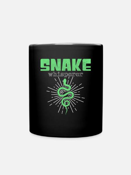 Schlangen Flüsterer - Tasse einfarbig - Schwarz