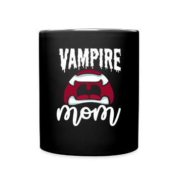 Vampir Mama - Tasse einfarbig - Schwarz - Vorne