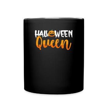 Halloween Citrouille Reine - Mug uni - noir - Devant
