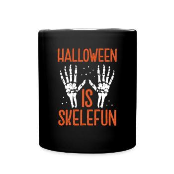 Halloween is Skelefun - Full Colour Mug - black - Front
