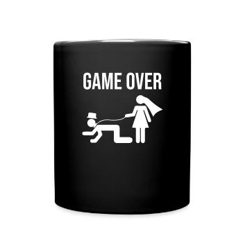 Game Over - JGA Wedding - Full Colour Mug - black - Front