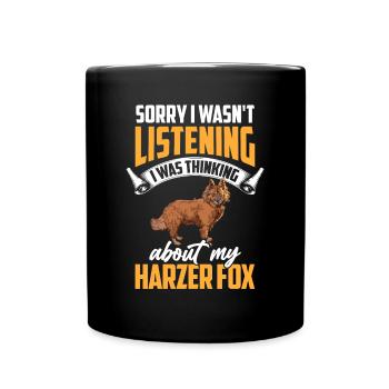 Harz fox was distracted herding fox - Full Colour Mug - black - Front