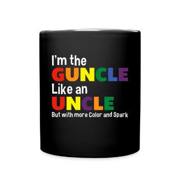 Funny Guncle-homosexual - Full Colour Mug - black - Front