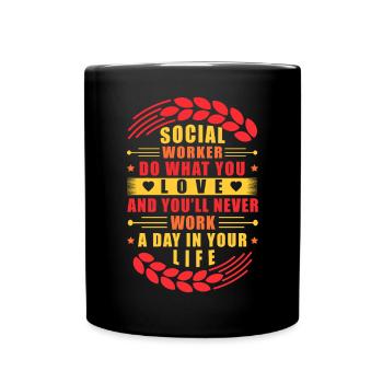 School Social Work Month - Full Colour Mug - black - Front