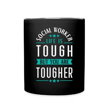 School Social Work Month Social - Tasse einfarbig - Schwarz - Vorne