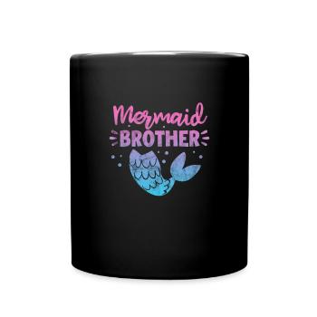 Bruder - Tasse einfarbig - Schwarz - Vorne