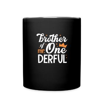 Big Brother Sibling Sister Gift - Full Colour Mug - black - Front