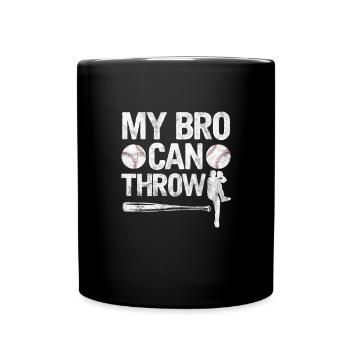 Brother Baseball - Full Colour Mug - black - Front