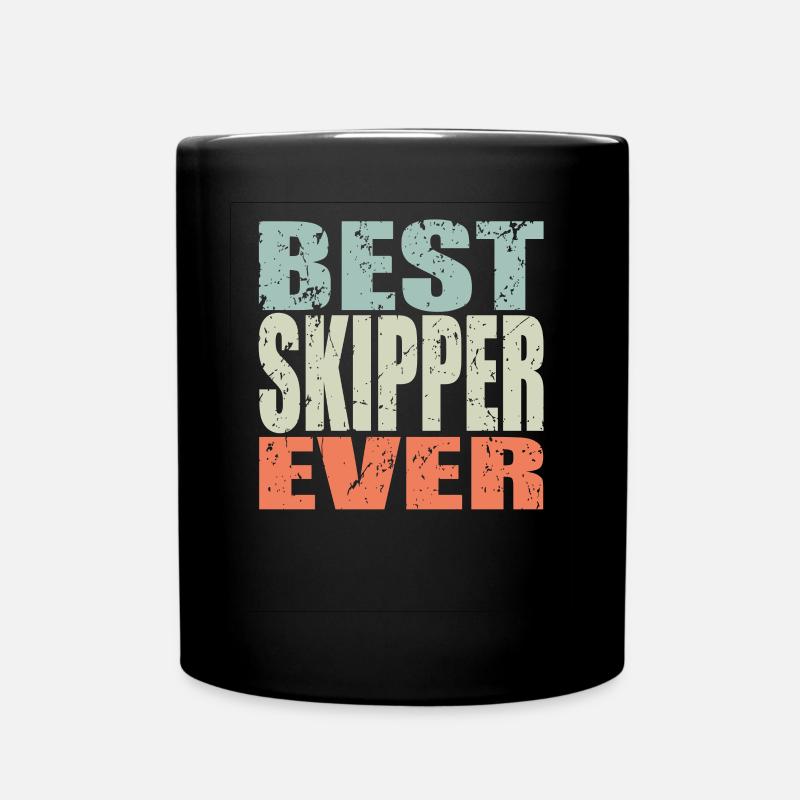 Best Skipper ever Skipper Geschenk - Tasse einfarbig - Schwarz