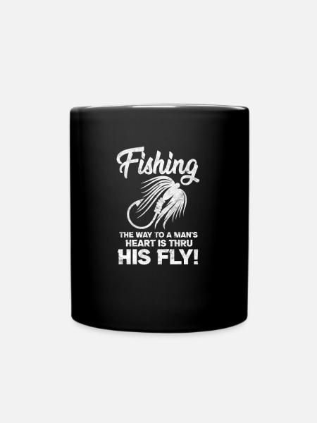 Angler - Tasse einfarbig - Schwarz
