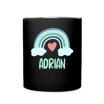 Adrian Nom Rainbow Baby - Mug uni - noir - Devant
