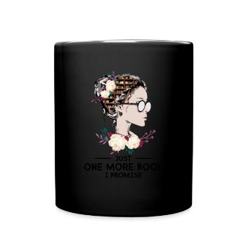 Juste un livre de plus, je vous le promets - Mug uni - noir - Devant