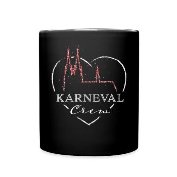 Köln Colonia Cologne Kölle Kölner Dom Karneval - Tasse einfarbig - Schwarz - Vorne