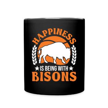 Buffalo Lucky Bison Water Buffalo - Full Colour Mug - black - Front