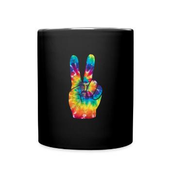 Hippie - Tasse einfarbig - Schwarz - Vorne