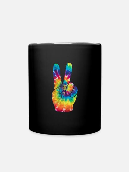 Hippie - Tasse einfarbig - Schwarz