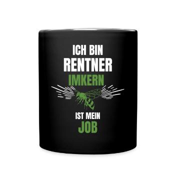 Imker Rentner Ruhestand - Tasse einfarbig - Schwarz - Vorne