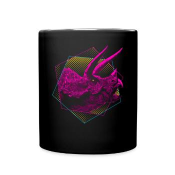 Tricératops Dinosaures - Mug uni - noir - Devant