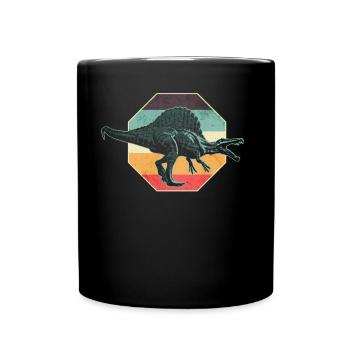 Spinosaurus Dinosaurier - Tasse einfarbig - Schwarz - Vorne