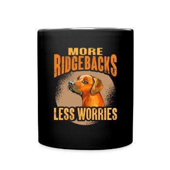 Rhodesian Ridgeback Dog - Full Colour Mug - black - Front
