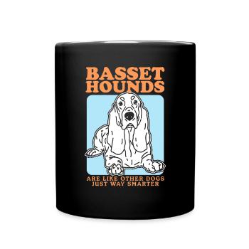 Basset Hound Dog Propriétaire Cadeau - Mug uni - noir - Devant