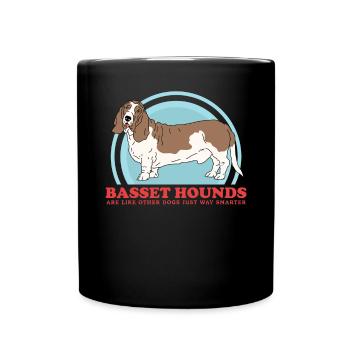 Basset Hound Chiens | Cadeau de propriétaire de chien - Mug uni - noir - Devant