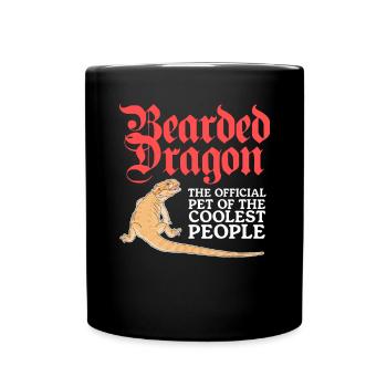 Bearded Dragons Owner Reptiles Gift - Full Colour Mug - black - Front