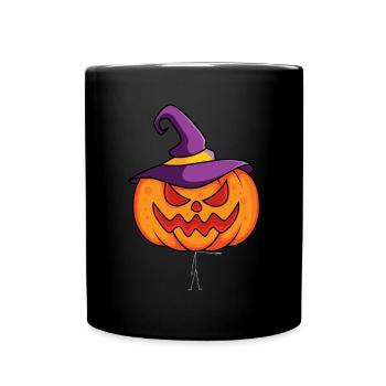 Citrouille Halloween Citrouille - Mug uni - noir - Devant
