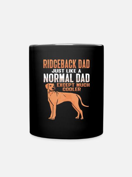 Rhodesian Ridgeback Hund - Tasse einfarbig - Schwarz