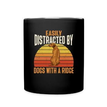 Rhodesian Ridgeback Dog - Full Colour Mug - black - Front