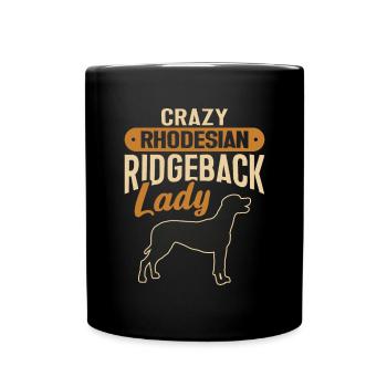 Rhodesian Ridgeback Dog - Full Colour Mug - black - Front