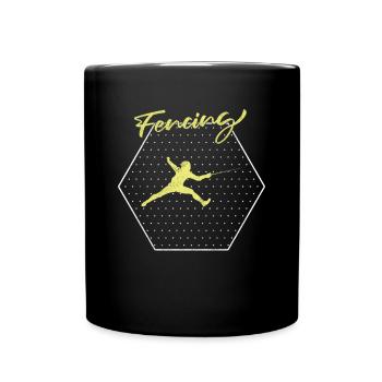 Fencing - Full Colour Mug - black - Front