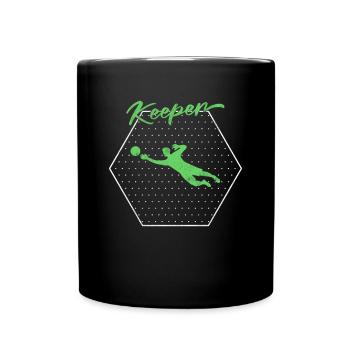 Goalkeeper keeper - Full Colour Mug - black - Front