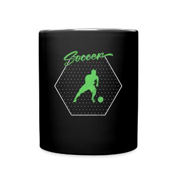 Soccer soccer - Mug uni - noir - Devant