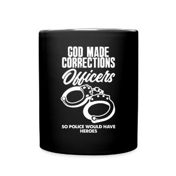 Gardien de prison Agent correctionnel - Mug uni - noir - Devant
