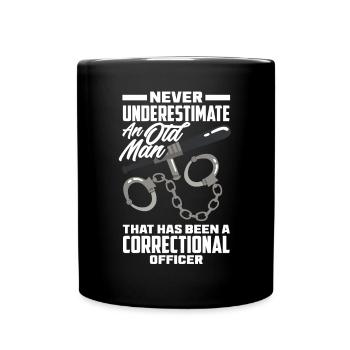 Prison guards Correctional officers - Full Colour Mug - black - Front