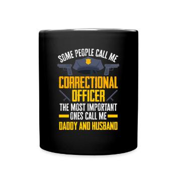 Gardien de prison Agent correctionnel - Mug uni - noir - Devant