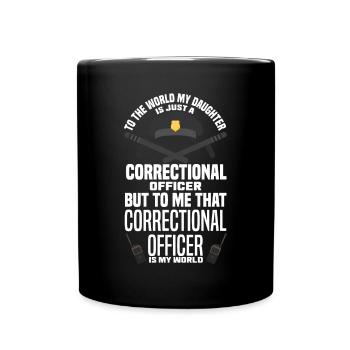 Prison Guard Correctional Officer - Full Colour Mug - black - Front