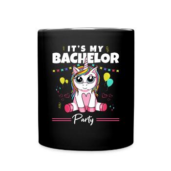 It's My Bachelor Party For Men Naughty Funny Groom - Tasse einfarbig - Schwarz - Vorne