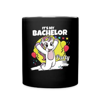 It's My Bachelor Party For Groom Naughty Funny Men - Tasse einfarbig - Schwarz - Vorne