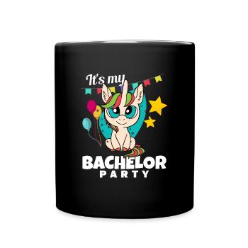 Bachelorette Funny Unicorn Pour Femmes C’est Ma Bache - Mug uni - noir - Devant