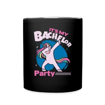 It's My Bachelor Party For Men Naughty Funny Groom - Tasse einfarbig - Schwarz - Vorne
