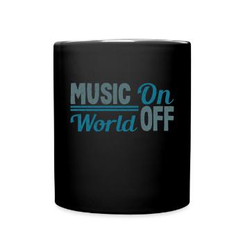 Music in the World by Musician Lovers DJ - Full Colour Mug - black - Front