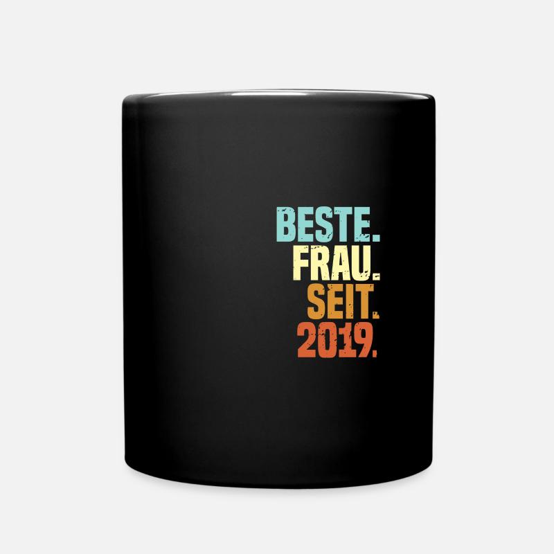 Beste Frau seit 2018 | Vintage - Tasse einfarbig - Schwarz